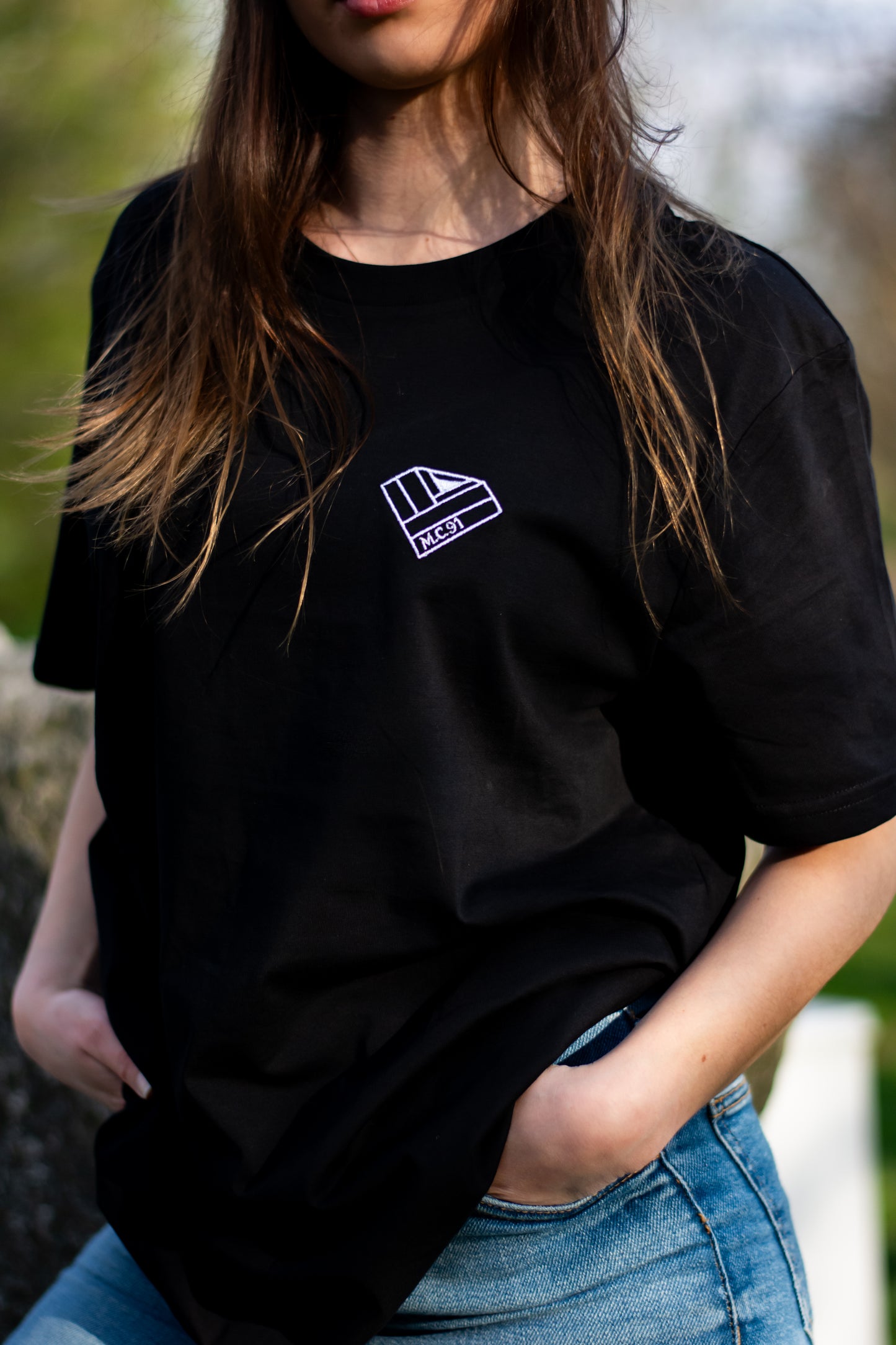 t-shirt nera - donna