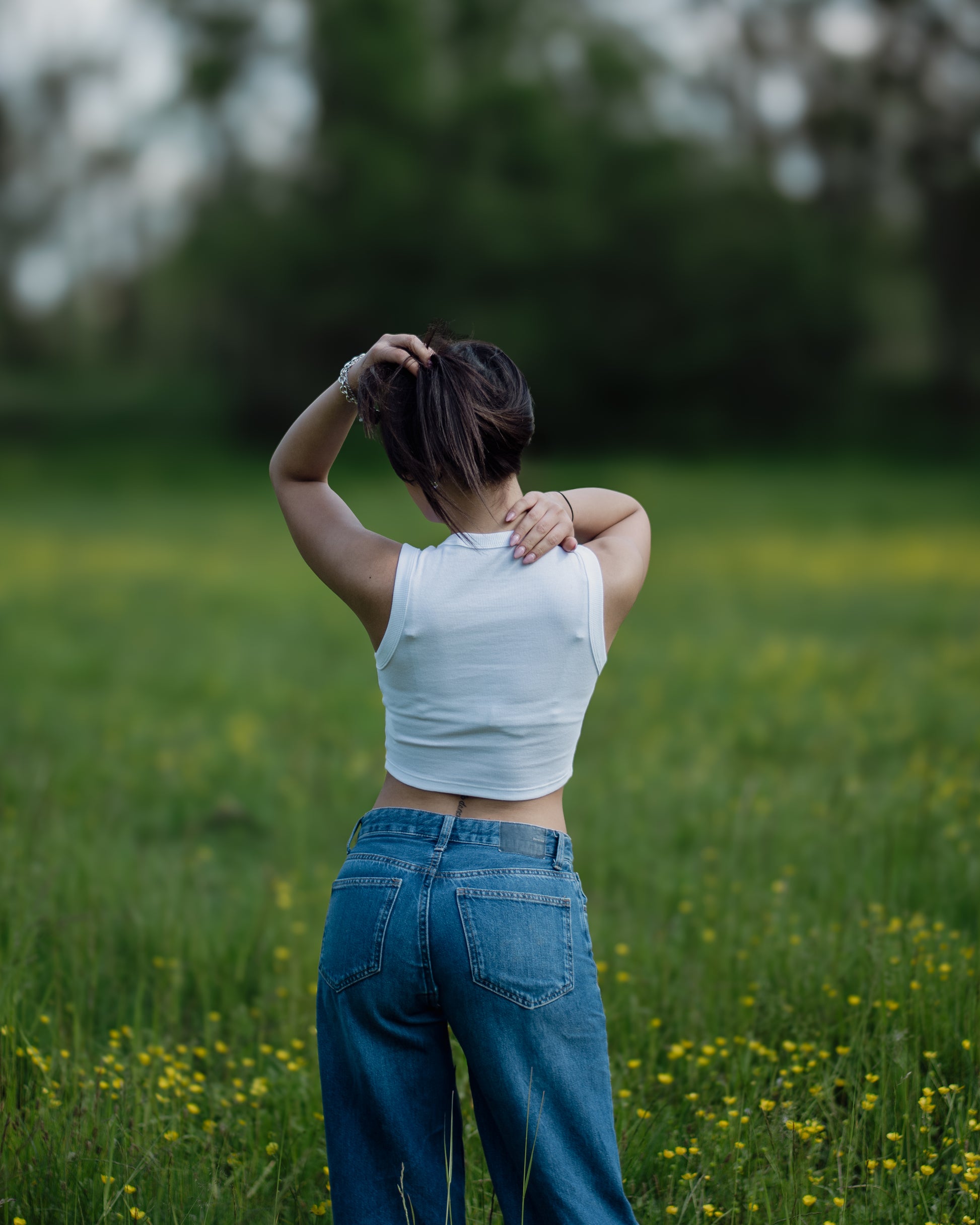 top costine bianco - retro