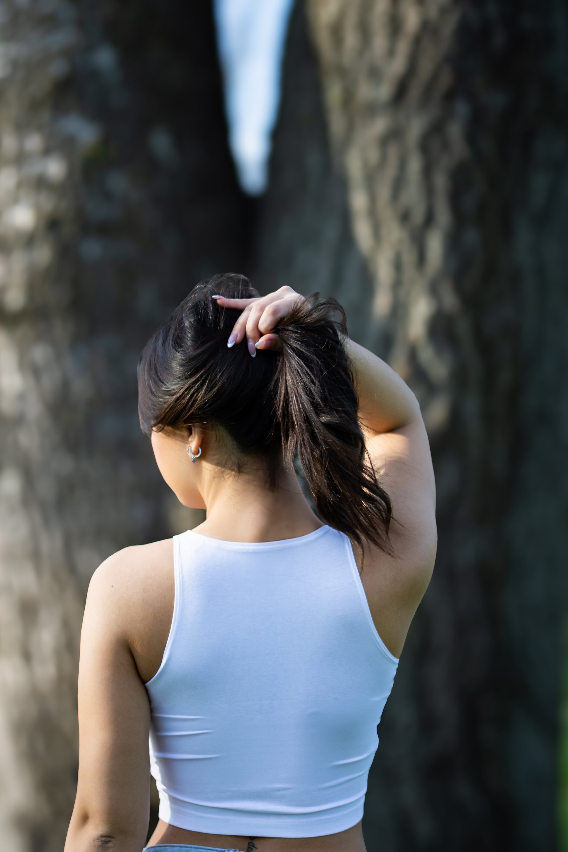 top liscio bianco - retro