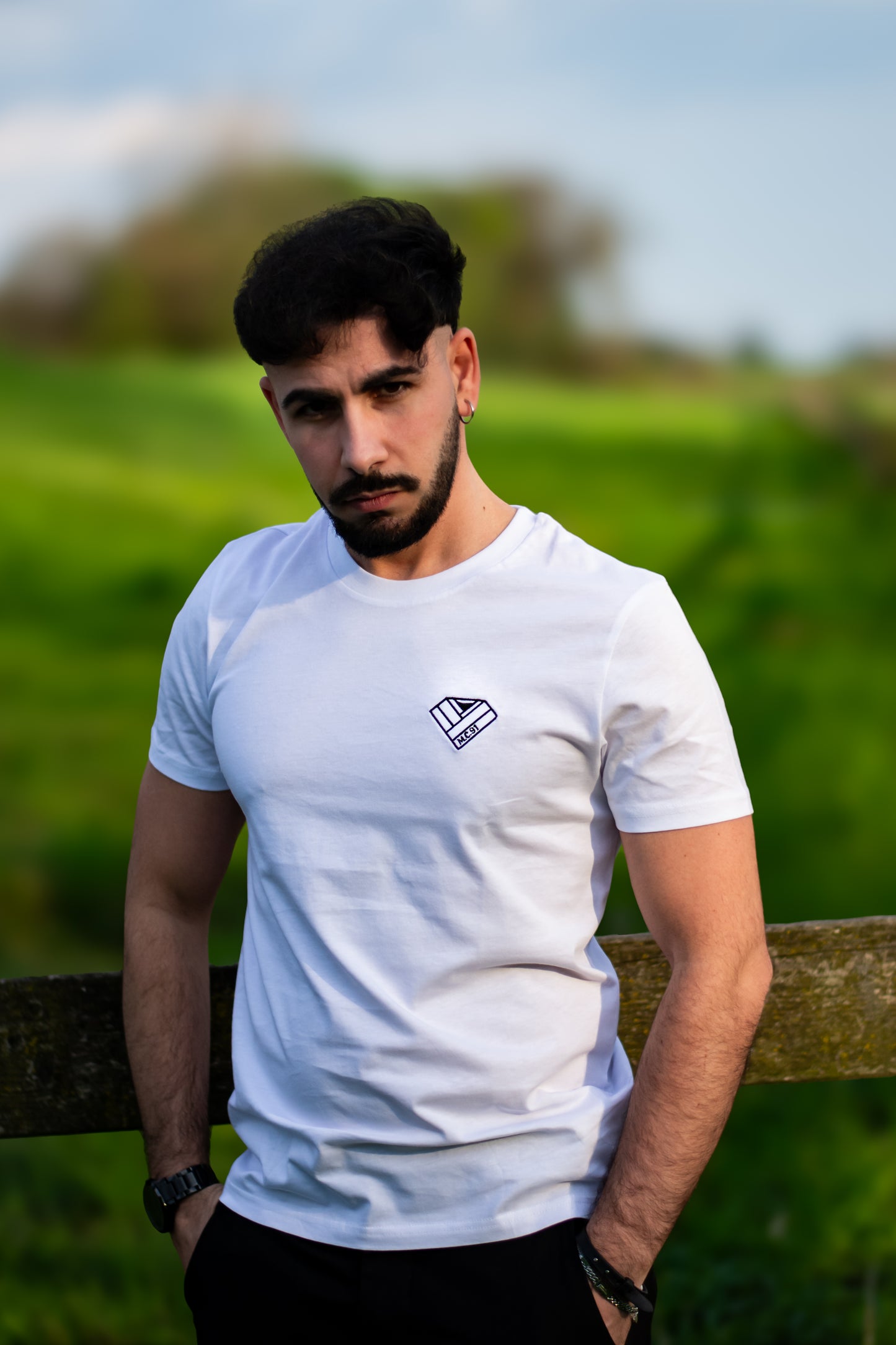 t-shirt bianca -  uomo