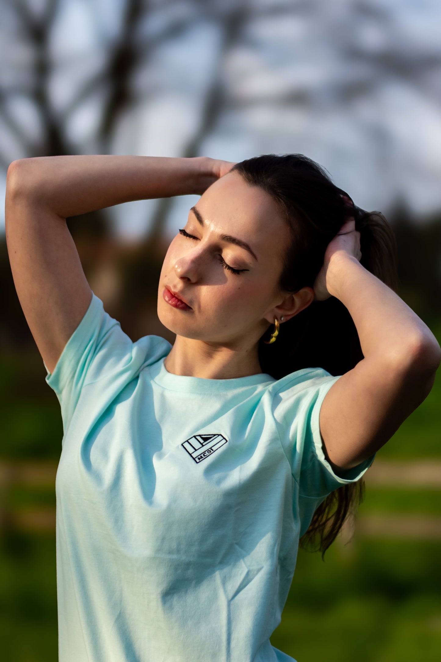 t-shirt  acqua green - donna