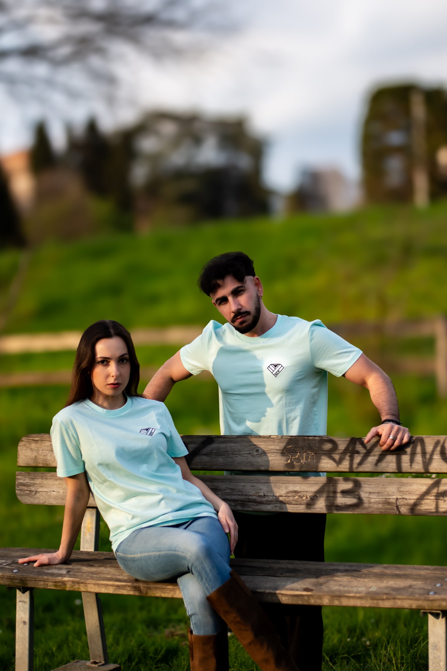 t-shirt acqua green - unisex