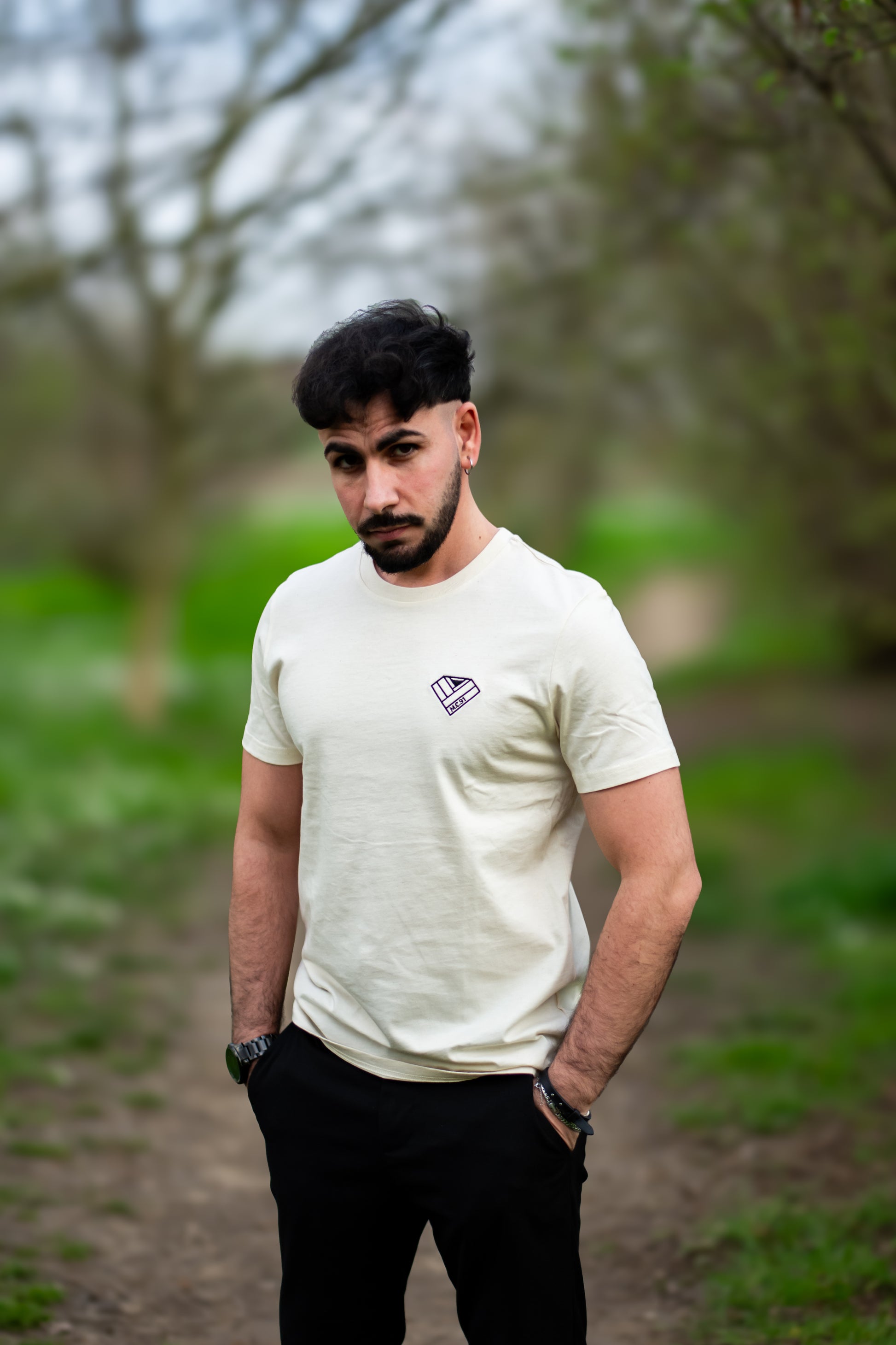 t-shirt natural raw - uomo