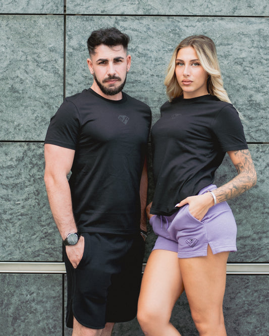 T-shirt logo dietro - Unisex - Nera